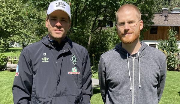 SPOX editor Jochen Tittmar met Clemens Fritz at the Werder training camp in Austria.