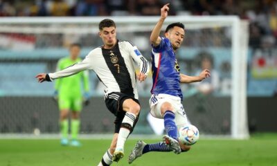 Maya Yoshida ironically defended against Germany's Kai Havertz in Japan's surprise victory over the DFB team.